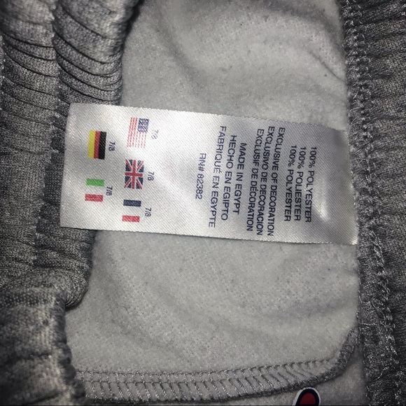 Champion Authentic jogger boys gray and black size: 7/8 - Picture 4 of 15